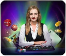 Live-dealer table at kenzobet slot with multi-camera feed